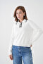 Women's Polo Button Detail Basic Knitwear Sweater 12338.Vrt - 3