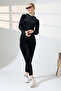 Velvet Hooded Kangaroo Pocket Tracksuit Set - 4