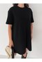 Rochie cu mâneci scurte basic cu detaliu frontal Chima
