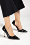 Gold Heeled Women's Stiletto Shoes - 2