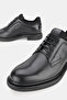 Men's Black Genuine Natural Leather Lace-Up Classic Shoes - 3