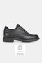 Men's Black Genuine Natural Leather Lace-Up Classic Shoes