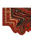 Sdt Traditional Motif Woven Base with Wavy Pattern in Burgundy Tones Vintage Decorative Carpet Sdt32 - 4