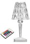 Touching Control Acrylic Diamond Table Lamp With Remote Multicolour