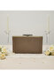 Khaki Luxury Suede Chain Handle Women's Evening Dress Bag - 6