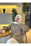 Premium Quality Women's Oversized Knitwear Sweater Coffee - 6