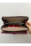 Burgundy Leather Women's Wallet Handbag with Phone Compartment and Gold Detail - 3