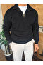 Men's Premium Half-Zip Sweatshirt Wide Fit - 2