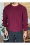 Crew Neck Knitted Sweater Oversized - 3