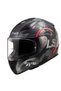Rapid 2 Circle Mat Siyah Kırmızı Kask