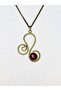 Natural Stone Agate Natural Stone Antique Women's Necklace Euk2A - 3