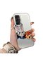 Samsung Galaxy A25 Compatible Silicone Edge Acrylic Back Anime Character Protective Case