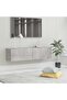 TV Cabinet Concrete Grey 120x30x30 cm Engineered Wood