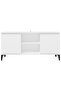 TV Cabinet with Metal Legs White 103.5x35x50 cm - 4
