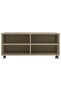 TV Cabinet with Castors Sonoma Oak 90x35x35 cm Engineered Wood - 2