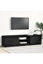 TV Cabinet Black 140x40x35.5 cm Engineered Wood