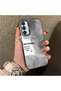Samsung Galaxy M15 Compatible Silicone Edge Acrylic Back Creative Pattern Protective Case - 4