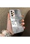 Samsung Galaxy A33 Compatible Silicone Edge Acrylic Back Creative Pattern Protective Case - 4