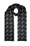 Black Patterned Scarf