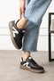 Black and White Unisex Women's Casual Sneakers Soft-Soled Sports Shoes 501A - 4