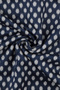 Navy Blue Patterned Scarf - 4