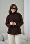 Women's Turtleneck Soft Textured Loose Knit Sweater 8698Sw - 3