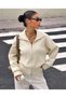 Double Zipper Detailed Women's Knitwear Cardigan
