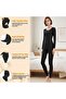 Thermal Underwear for Women Base Layers Long Johns Fleece Lined Thermals Set Cold Weather Top - 6