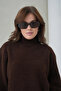 Women's Turtleneck Soft Textured Loose Knit Sweater 8698Sw - 2