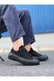 Kb-Cx3 Men's Casual Lace-Up Linen Short Sports Sneaker Shoes Kst - Black - 4