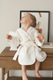 Mutlu Pati̇ler - Baby Bamboo Bathrobe Series - Cream - 3 Pieces - 2