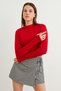 Women's 4-Piece Set Cream Bitter Brown Burgundy Red Finger Detail Body - 5