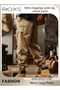 Men's Cargo Pants, Loose Fit Wide Leg Jogging Pants with Pockets, Drawstring Elastic Waist Trousers, - 5