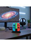 قاعدة شحن Joy-Con لجهاز Nintendo Switch وشاشة OLED – محطة شحن سريع 4 في 1 مع مؤشر LED للحالة