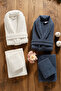 Sare 6 Piece Family Bathrobe Set - 100% Cotton, Luxury, Jacquard Bathrobe Set, Gift, Dowry