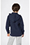Hooded Full Zip Sweatshirt Children's Navy Blue Sweatshirt - 307313-Bs501 - 2