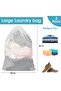 Mesh Laundry bag with Drawstring 60x90cm white pack of 2 - 2