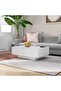 Coffee Table White 90x60x31 cm Engineered Wood