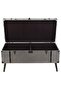 Coffee Table MDF and Aluminium 102x51x47.5 cm - 8