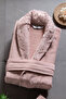 İlya 10-Piece Family Bathrobe Set - Premium, Lace Bathrobe Set + 2 Scrub Mitts and 2 Soaps as a Gift, Bridal - 3