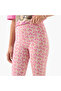 Girls Leggings with Floral Print - Cotton - Elasticated - 4