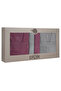 Sare 6 Piece Family Bathrobe Set - 100% Cotton, Luxury, Jacquard Bathrobe Set, Gift, Dowry - 6