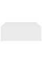 Coffee Table White 100x100x35 cm Engineered Wood - 5