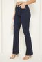 Spanish Pants F Flare Jeans Women's Navy Blue High Waist Trousers - 4