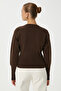 Women's Aria Premium Viscose Soft Brown Knitwear Cardigan - 5