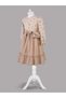 Girls' Flower Polka Dot Printed Dress - 3