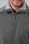 Smoked Turtleneck Zippered Colorful 100% Lamb Wool Men's Knitwear Sweater - 3