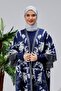 Beard Patterned Tassel Tricot Poncho
