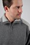 Smoked Turtleneck Zippered Colorful 100% Lamb Wool Men's Knitwear Sweater - 4