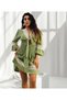 Andalusian Lace Detailed Crop Tied Bohemian Muslin Mini Dress - 5